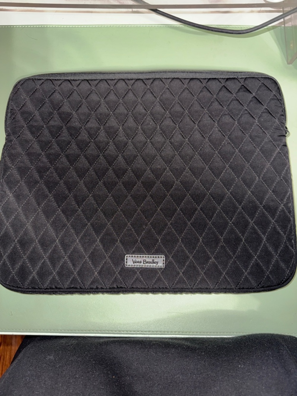 Quilted Vera Bradley Black Laptop Sleeve